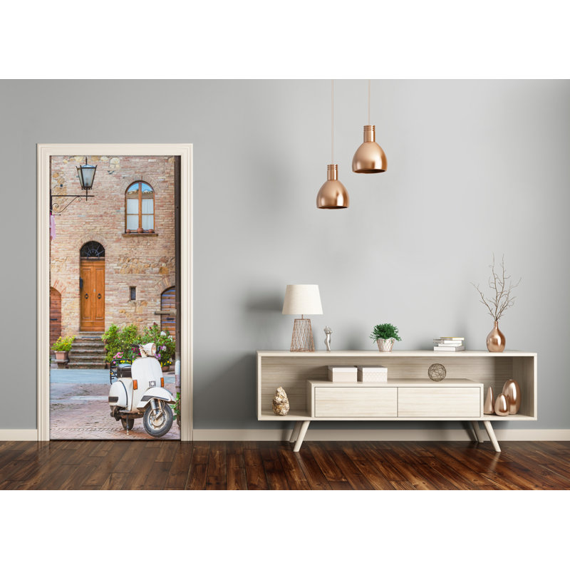 On Italian Streets Door Decal