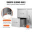Combo à double tiroir et porte d'accès en acier inoxydable avec réservoir latéral au propane l 32,5 po x H 21,7 po x P 20,5 po VEVOR