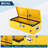 Diamond Plate Steel Truck Bed Tool Box - Heavy Duty, Lock & Side Handles, Weather-Resistant Underbody Organizer for Pickup, RV, Trailer, Mechanic, Workshop (48x15x15 Inch, Powder-Coated Yellow)-964803311-964803310
