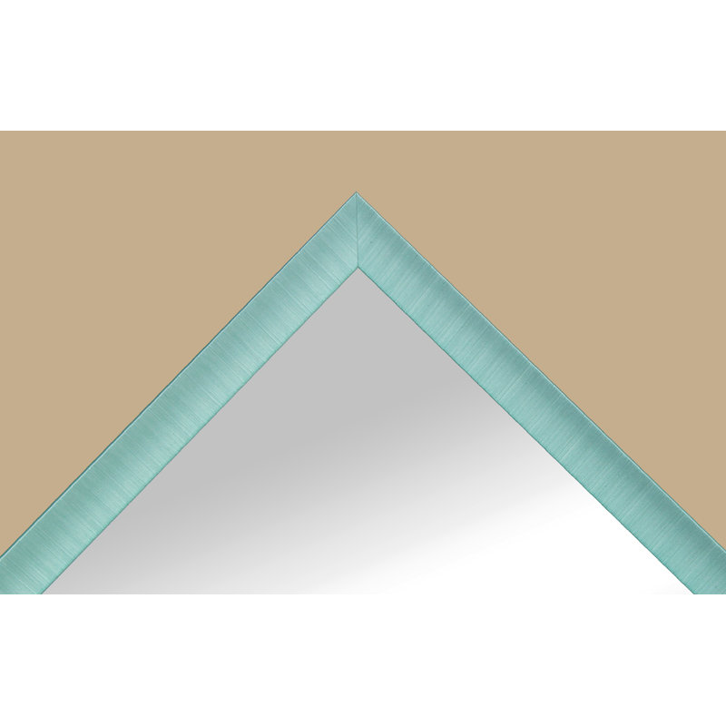 Miroir Derosier, 31 po x 19 po, Turquoise clair