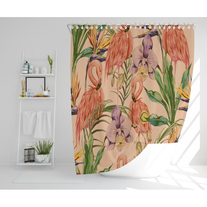 Jenifry Polyester Shower Curtain, 168cm H x 168cm W