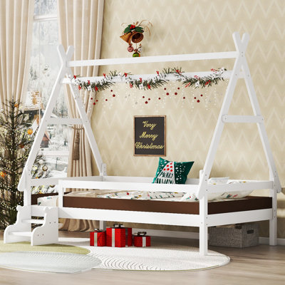 Lit plateforme simple avec escalier