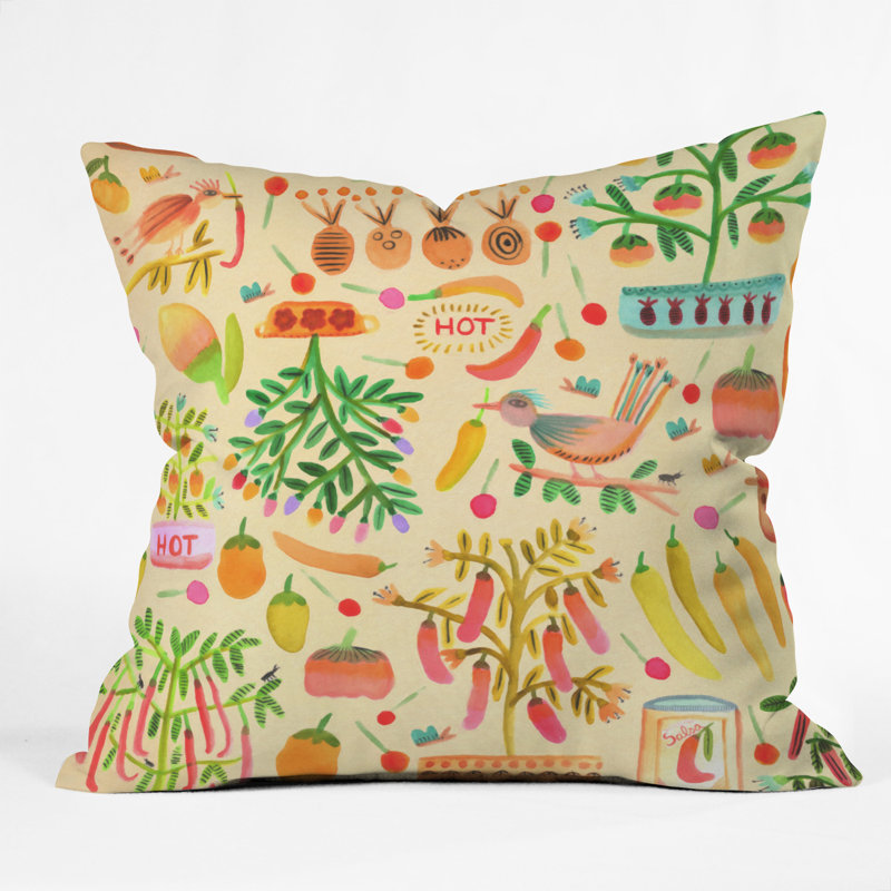 Salsa Picante Throw Pillow, 16" x 16"