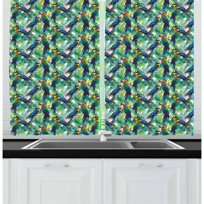 Rideau de cuisine oiseaux
