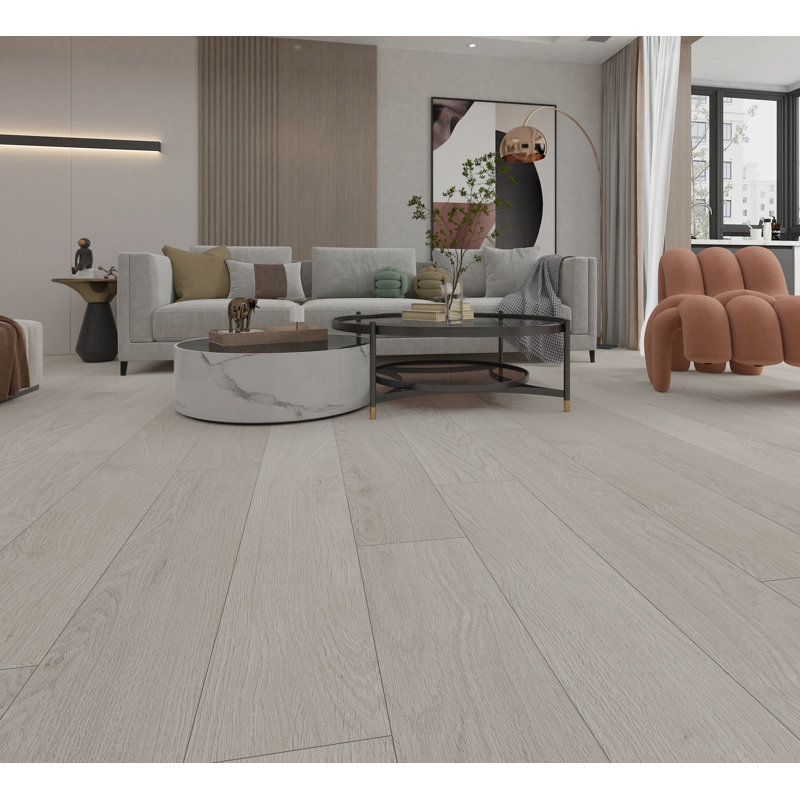 Bathlyn 7 mm Thick 9 " W x 60 " L Hickory Vinyl plank, French Oak