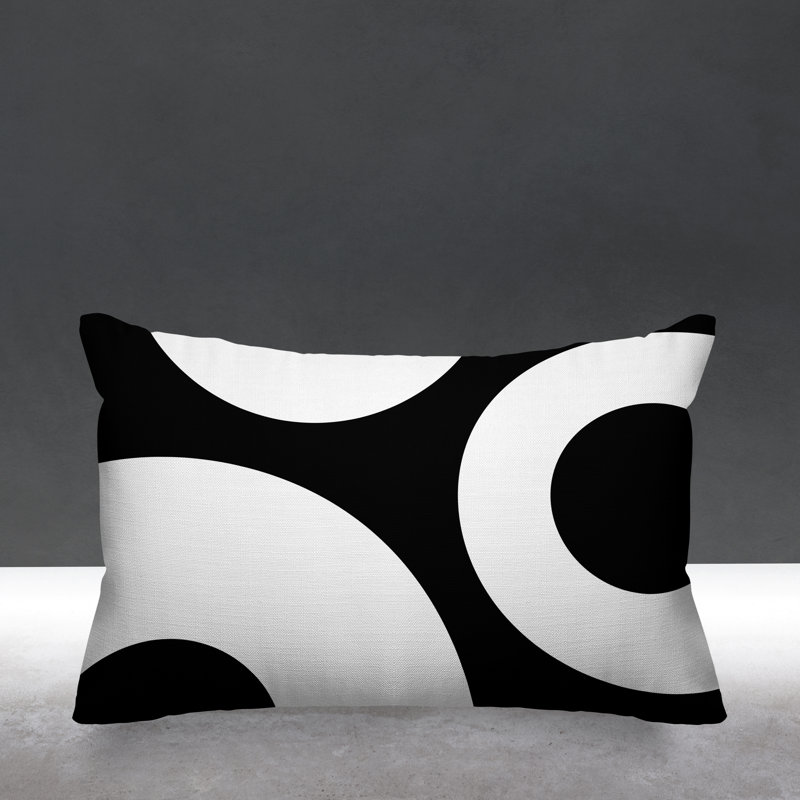 Coussin lombaire intérieur / extérieur Luella, Noir