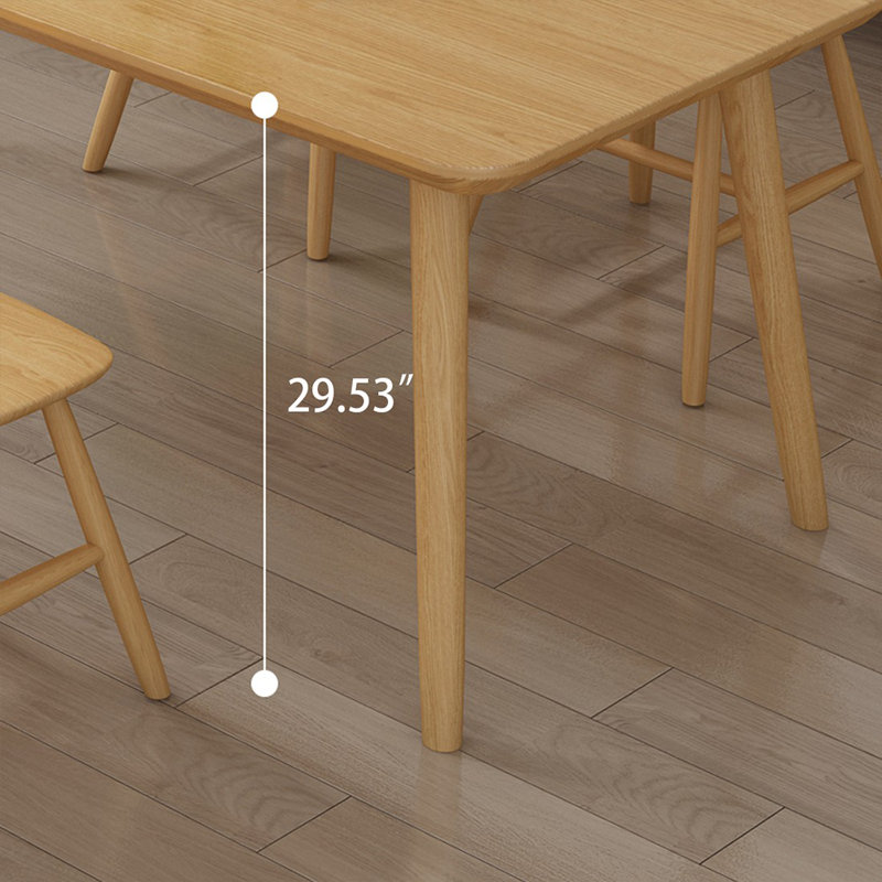 Table de salle à manger Burlywood, 29.53"H x 62.99"L x 27.56"W