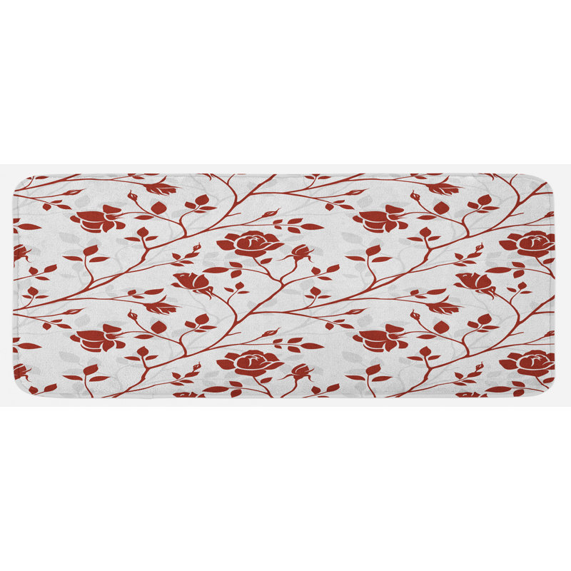 Tapis de cuisine blanc beige rubis beige