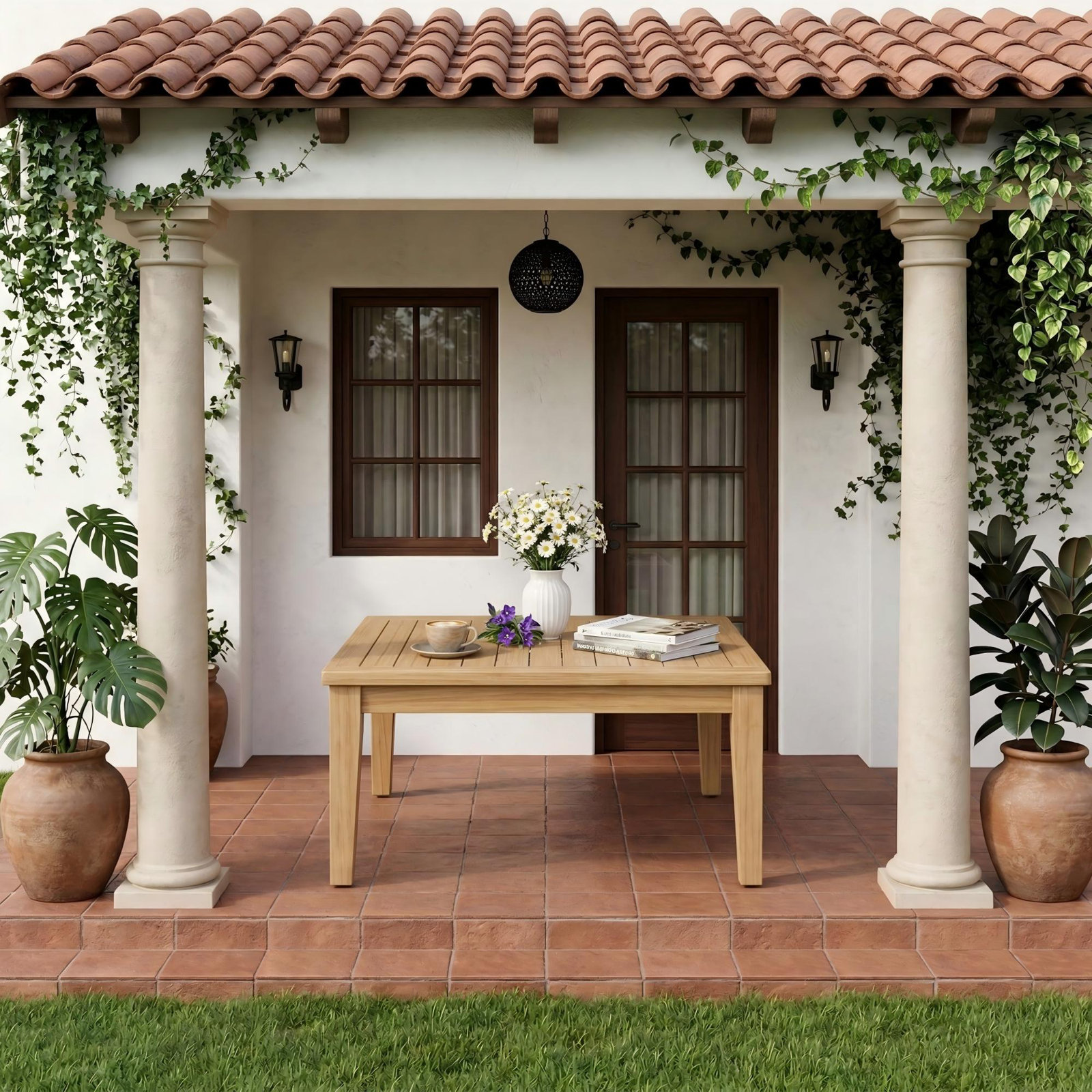 Rosanne 33" Teak Outdoor Coffee Table