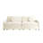 Convertible Sleeper Sofa, Chenille Upholstered With Storage & Usb, Beige