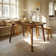 Acacia Verve Solid Wood Table 4 Seat Dining Table Set Williamsburg, Mid Century Modern Table Rectangular -Medium