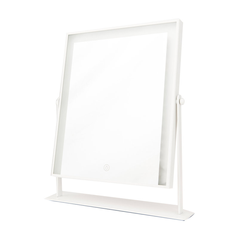 Miroir de maquillage/rasage illuminé Hollywood del Akhila, Blanc
