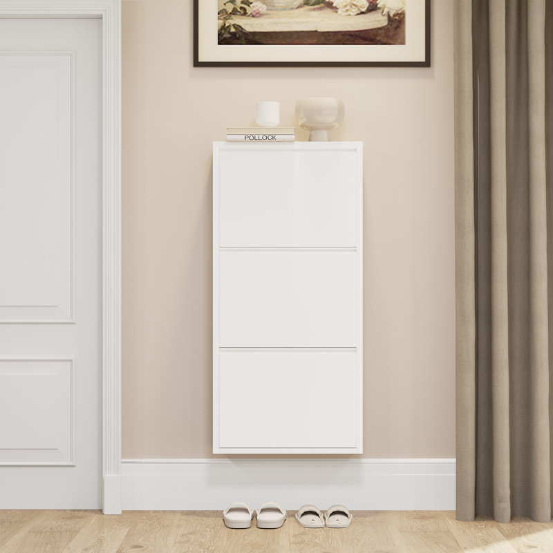3 Tier Flip Down Shoe Storage Cabinet