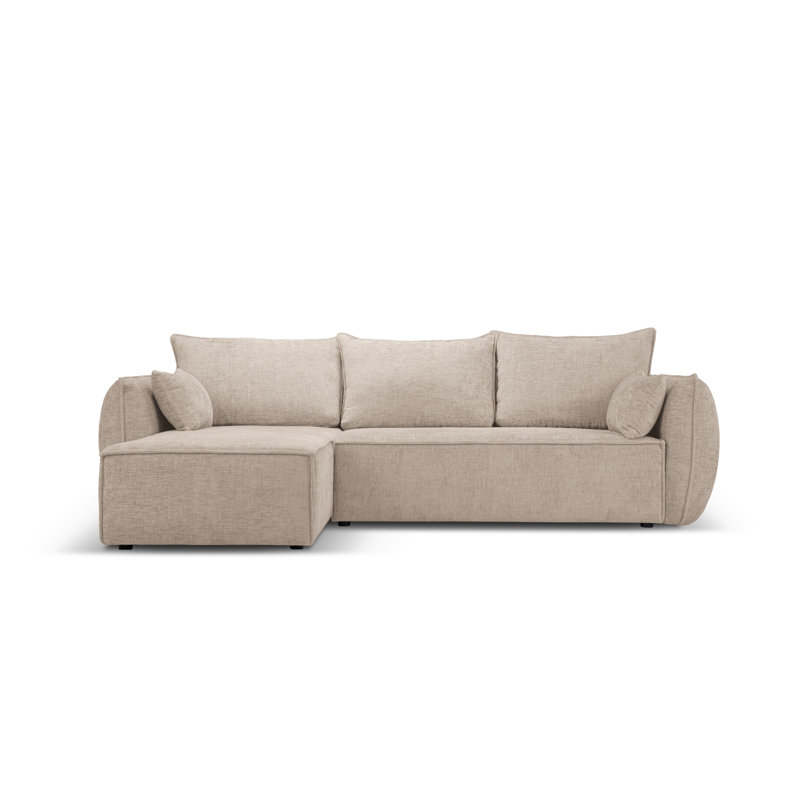 Blessington 4 Seater Sofa Bed, Light Grey, Left Hand Facing