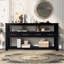 Console de 62,2 po avec 4 tiroirs et 2 tablettes en bois-343701295