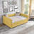 Full Size Daybed with Twin Size Pop-up Trundle Upholstered Tufted Sofa Bed, Full Size, Boucle Fabric (83"x58.5"x29.5")-1315224704-1315224709