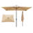 Rectangular Patio Solar LED Lighted Outdoor Umbrellas With Crank And Push Button Tilt For Garden Backyard Pool Swimming Pool-2107933295