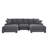 122" Upholstered Corduroy Sofa With Solid Wood Legs-101906052