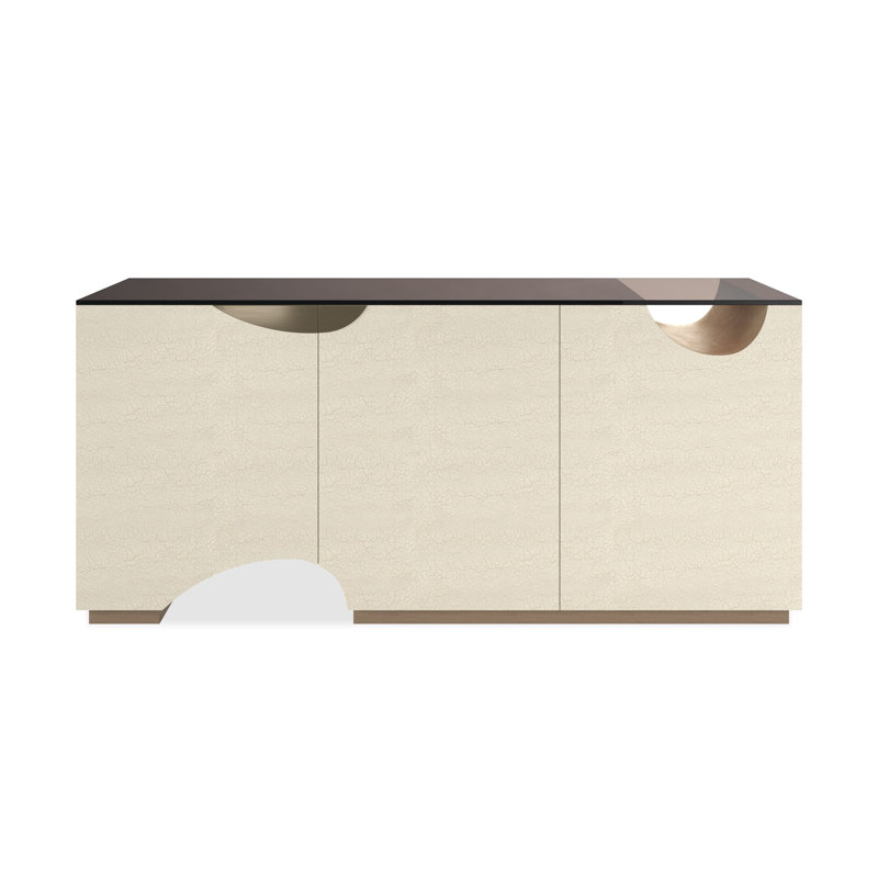 Chasm Media 72'' Glass Top Console Table