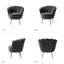 Fauteuil demi-tonneau en velours 30 po Hendrix-2112625226