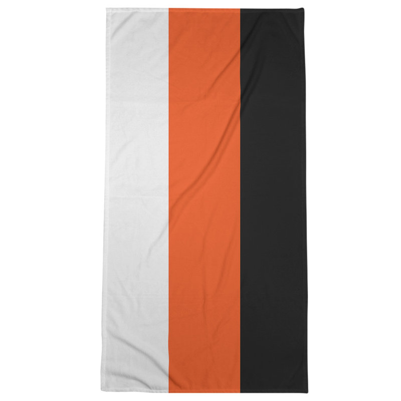 Microfiber Bath Towel, Tennessee Red Football Orange Accent