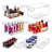 8 Piece Clear Plastic Storage Bins, Stackable Pantry And Kitchen Containers, 4 Large And 4 Small