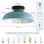 1-Light Industrial Semi Flush Mount Ceiling Light-495739654