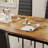 4-Person Solid Wood Dining Table Set with Leather-Trim Chairs and Space-Saving Design-15164475