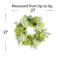 27" Grapevine Wreath with Hydrangeas and Fern