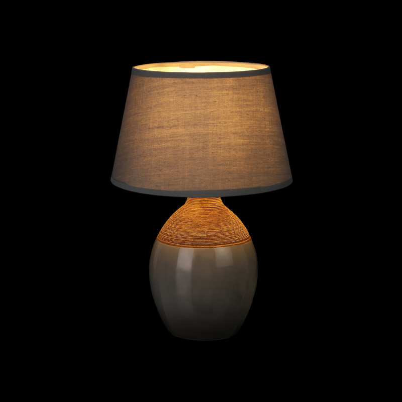 Antico Ceramic Table Lamp, Grey
