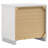 White High Gloss 2-Drawer Nightstand