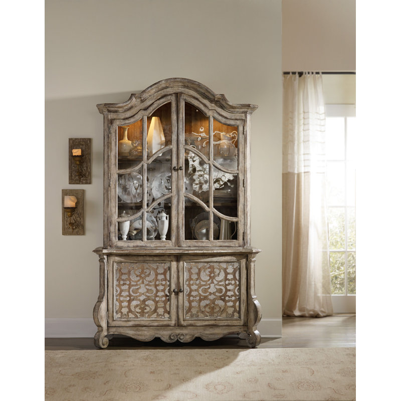 Chatelet 59'' Beige Mirrored Traditional Sideboard