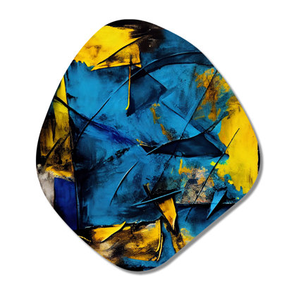 Cotey - Abstract Collages Nebula Shape Asymmetric Metal Wall Art