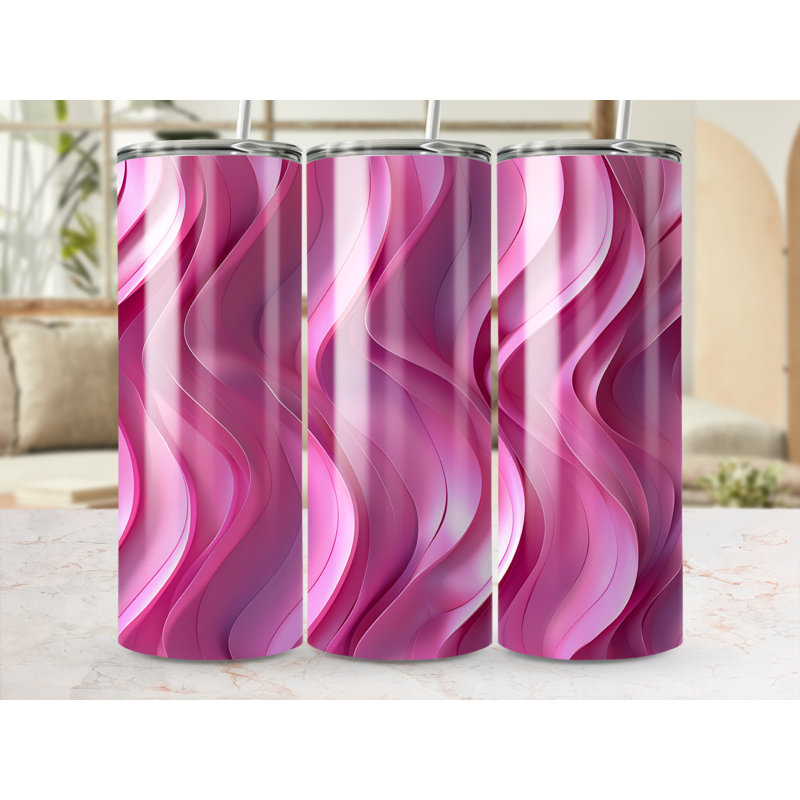 Choose Handmade Tumblers 591ml Vacuum Insulated Stainless Steel (18/8) Travel Tumbler with Straw