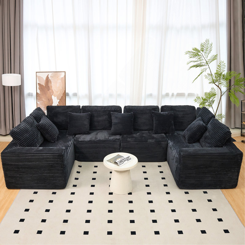 135.5-Inch Modular U-Shaped Sectional Sofa