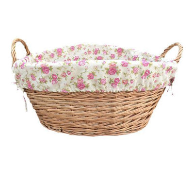 Wicker Laundry Basket with Handles