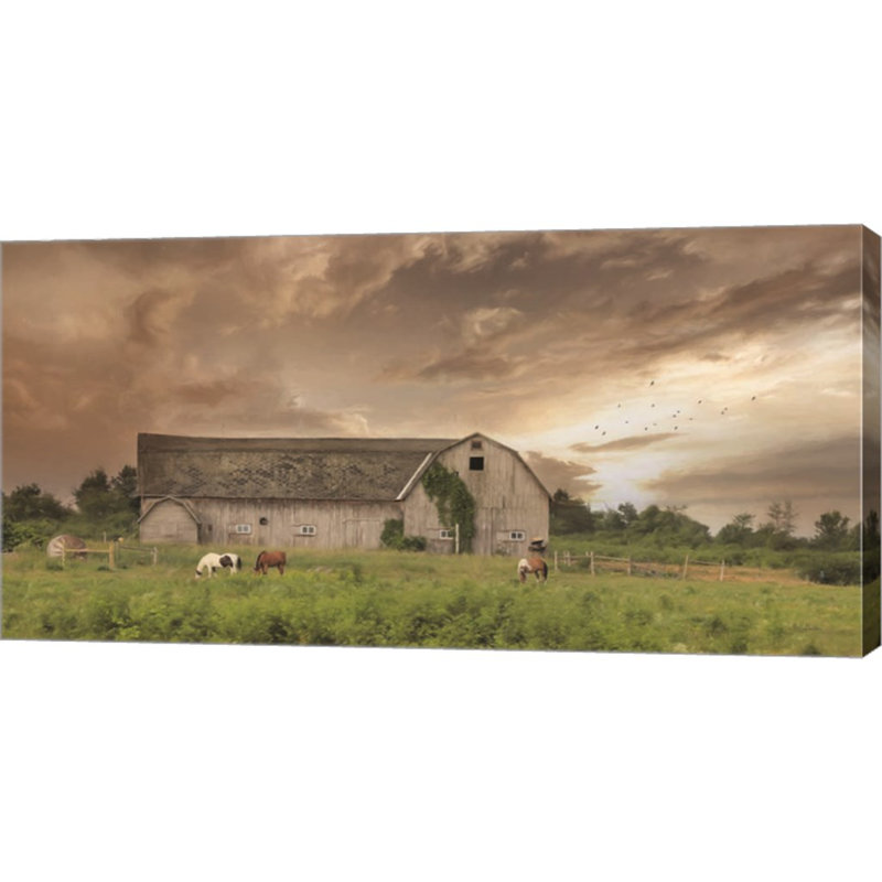 «Sunset Grazing» par Lori Deiter, art mural sur toile