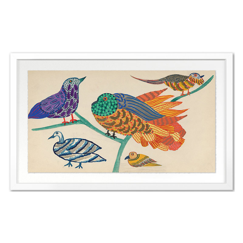 Untitled Print by Grand Archives, White Single Picture Framed