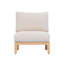 Chaises longues de patio modernes, ensemble de cordes en bois d'acacia pour porche et jardin