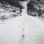 Road To Old West BW By Nathan Larson A Hand Embellished Framed Art Print Matted Under Glass