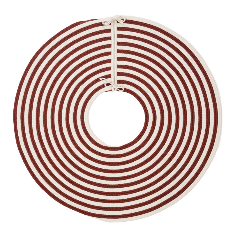 Jupe d'arbre bâtons de sucre d'orge, H 0,5 po x l 50 po, Rouge