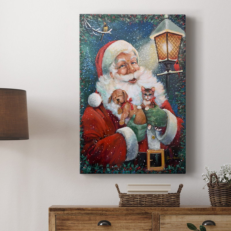 Santa's Special Delivery -Custom Wrapped Gallery Cavas, 48" H x 32" W