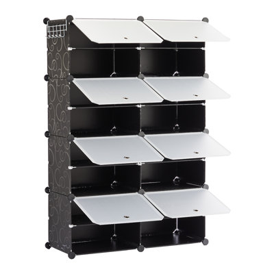 Armoire de rangement pour chaussures empilable 32 paires