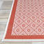 Tapis intérieur rouge vacavée géométrique Vacaville-31479887