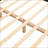 Full Size Upholstered Platform Bed Frame With Cookie-Shaped Headboard