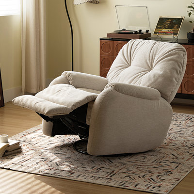 Chenille Function Recliner with 360° rotation