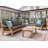 Khari Sonoma 3-Person Teak Outdoor Sofa-662436717
