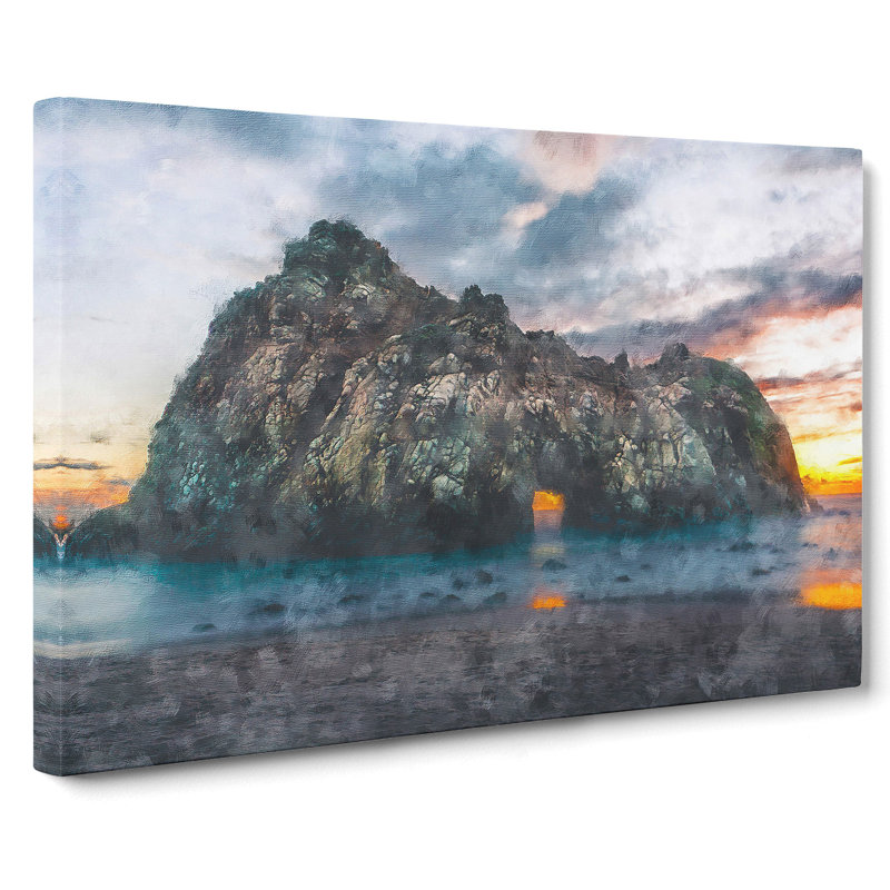 Island Beach - Wrapped Canvas, 35cm H x 50cm W x 3cm D