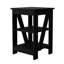 Élégante table noire avec 2 tablettes - Transformez votre salon en deux redéfinissez le décor-1808982362