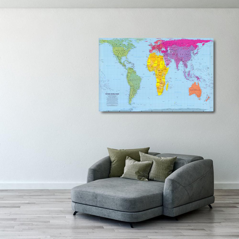 Peter's Projection World Map, 26" H x 40" W